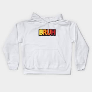 Bruh artistic design Kids Hoodie